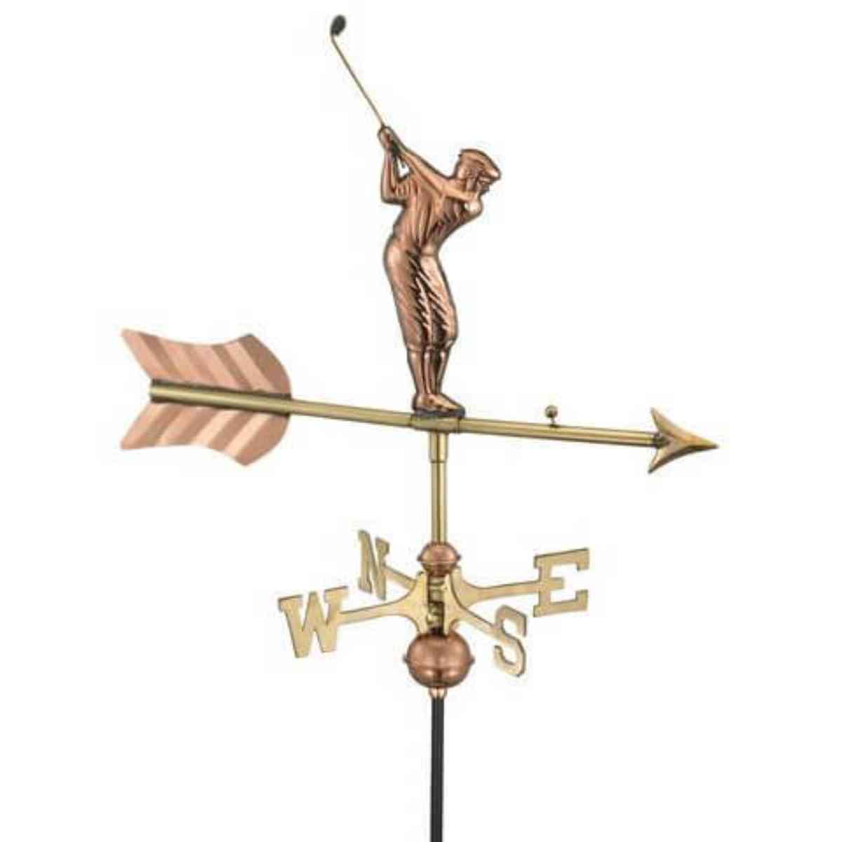 Copper golfer weathervane.jpg Copper golfer weathervane